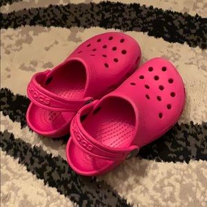 CROCS pretty in pink 💖 Toddler Girls size c 8